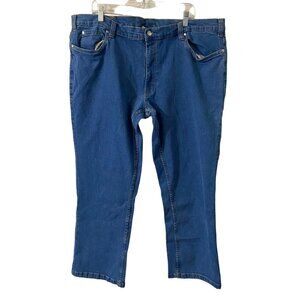 Scandia Woods Men Straight Denim Jeans Size 44M Med Wash Blue Casual Retro‎